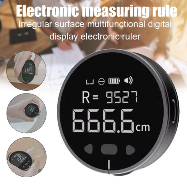 Electronic Distance Measuring Tool | HD Digital LCD & High-Precision Ruler